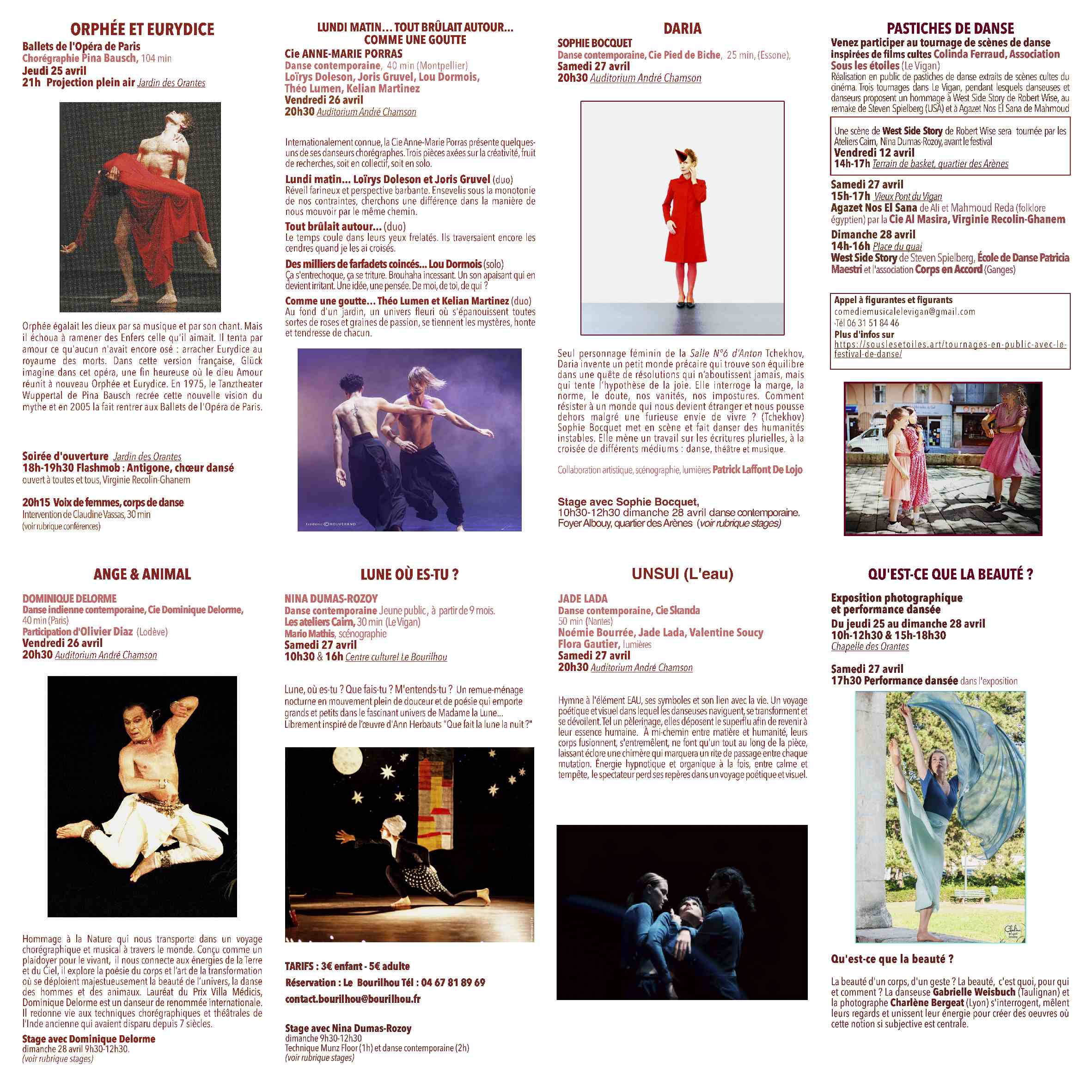 Festival Danse Le Vigan Avril 2024 - Verso